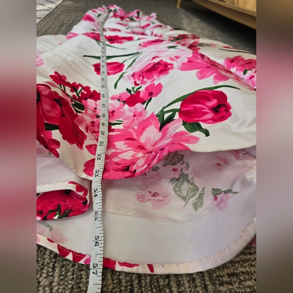 B. Smart Floral Sweetheart Strapless Mermaid Maxi Gown In Pink White NWT Size 9 - Picture 10 of 12